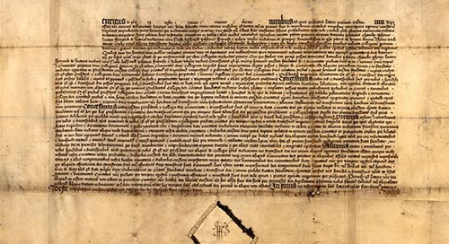 Archival image of old print on paper