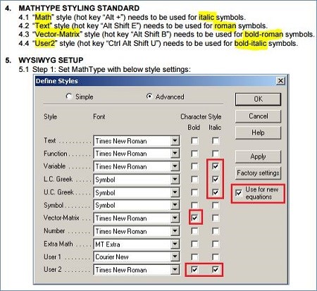 mathtype styling screenshot