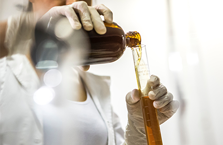 physician doing an experiment 