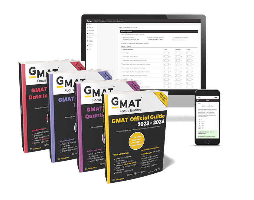 GMAT OFFICIAL GUIDE 2023-2024 BUNDLE, FOCUS EDITION (BOOKS + ONLINE QUESTION BANK)